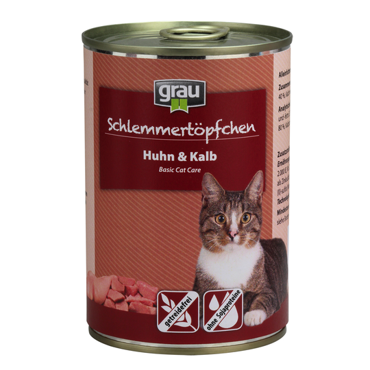 Grau Gourmet, viljaton 6 x 400 g - kana & vasikka