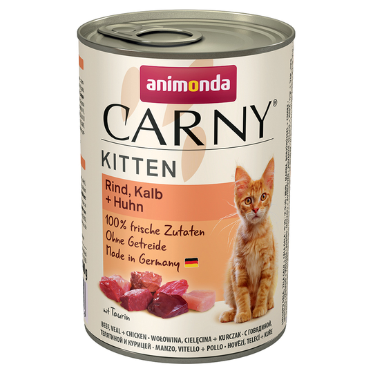 Animonda Carny Kitten 400 g - 6 x 400 g nauta, vasikka & kana