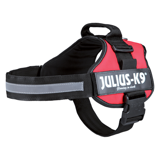 JULIUS-K9® Power -koiranvaljaat, punainen - rinnanympärys 66 - 85 cm (1-koko)