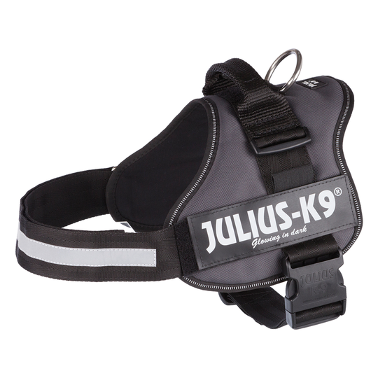 JULIUS-K9®-Power-koiranvaljaat, antrasiitti - koko 0/M-L: 58-76 cm