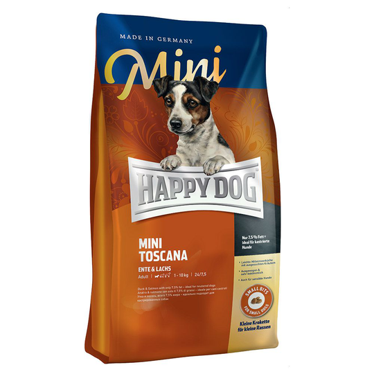4 kg Happy Dog Supreme -koiranruokaa erikoishintaan! - Mini Toscana