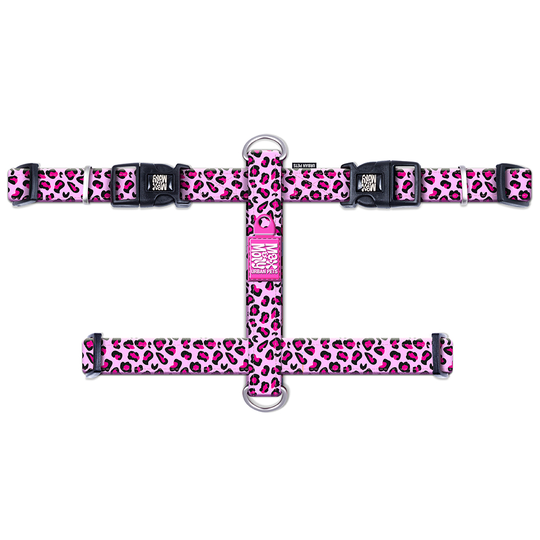 Max & Molly Leopard Pink -H-valjaat - koko M: rinnanympärys 53-69 cm