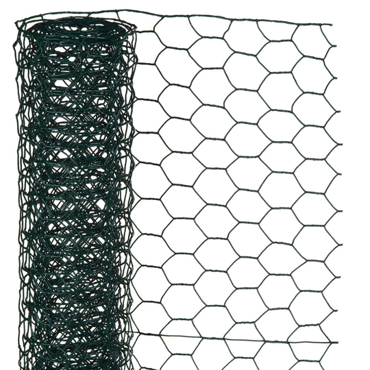 Nature Metalliverkko kuusikulmainen 1x5 m 13 mm muovipinnoitettu teräs