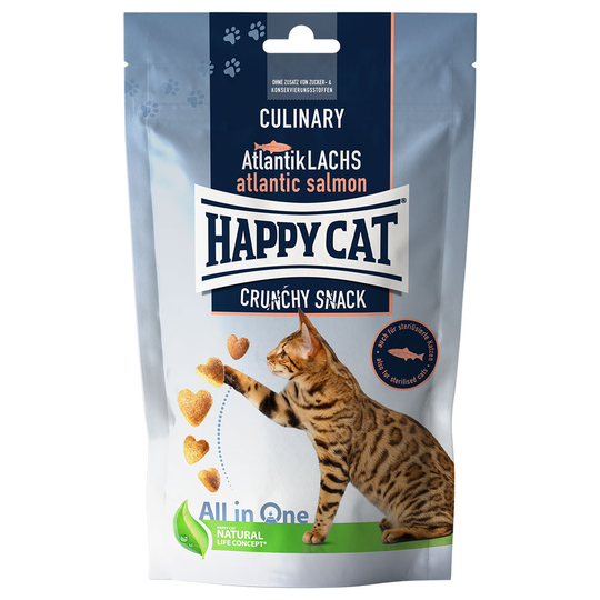 Happy Cat Culinary Crunchy Snack Atlantin lohi - 70 g