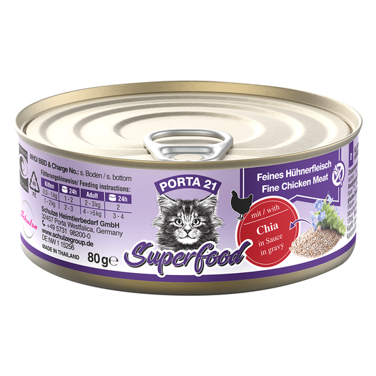 Porta 21 Superfood 6 x 80 g - kanaa ja chian siemeniä