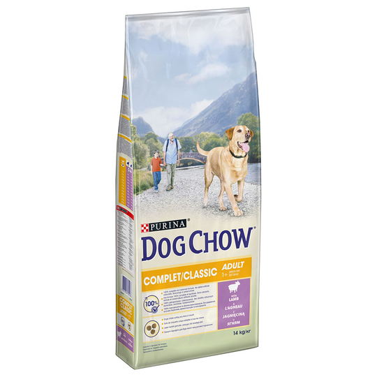 Zum Sonderpreis! Purina Dog Chow Hundefutter 14 kg - Complet/Classic Lamm