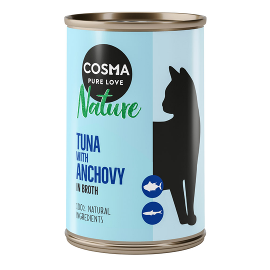 Cosma Nature 6 x 140 g - tonnikala & sardelli