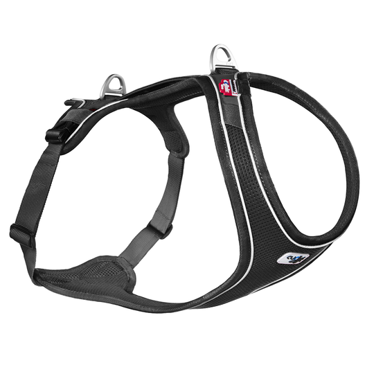 Curli Belka Comfort -koiranvaljaat, musta - XL-koko: rinnanympärys 76 - 82 cm