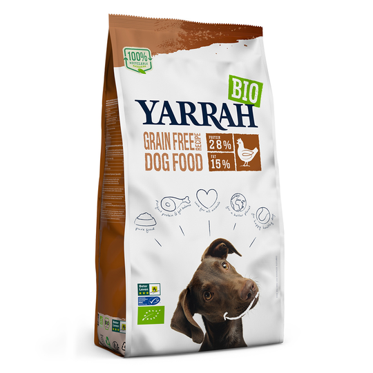 Yarrah Bio -koiranruoka erikoishintaan! - Bio Grain Free Organic Chicken (10 kg)