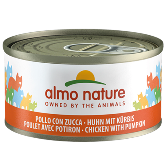 Almo Nature Legend kissanruoka 24 x 70 : 20 + 4 kaupan päälle! - kana & kurpitsa