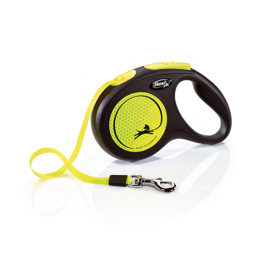 flexi New Neon -nauhatalutin 5 m - M: alle 25 kg