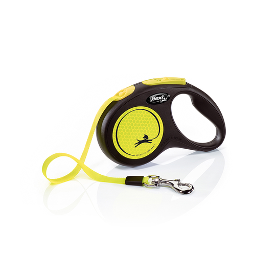 flexi New Neon -nauhatalutin 5 m - S: alle 15 kg