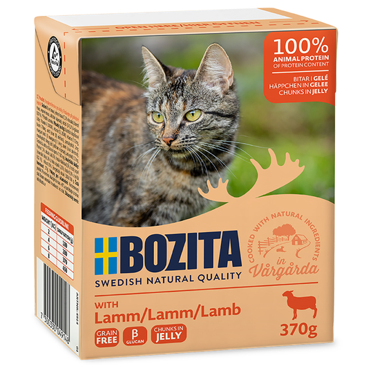 Bozita Chunks in Jelly, 6 x 370 g - lammas