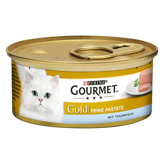 24 + 12 kaupan päälle! 36 x 85 g Gourmet Gold -kissanruokaa - Fine Paté - tonnikala