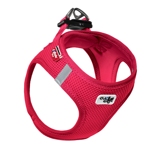 Curli Vest Air-Mesh -valjaat, punainen - 3XS-koko: rinnanympärys 26-30 cm