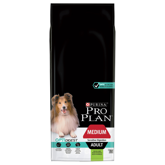 PRO PLAN Medium Adult Lamb & Rice OPTIDIGEST - 14 kg