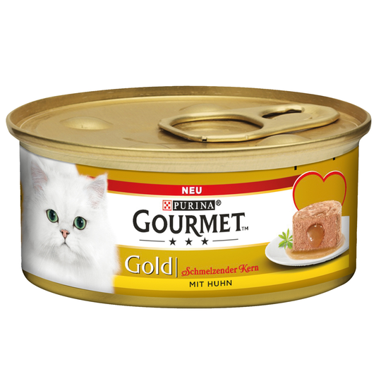 24 + 12 kaupan päälle! 36 x 85 g Gourmet Gold -kissanruokaa - Melting Heart - kana
