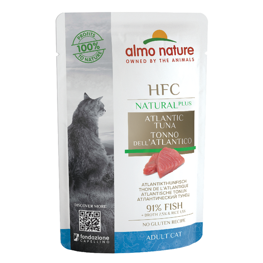 Almo Nature HFC Natural Plus 6 x 55 g - Atlantin tonnikala