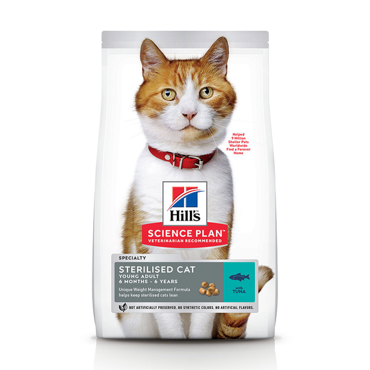 Hill's Science Plan Young Adult Sterilised Tuna - 7 kg