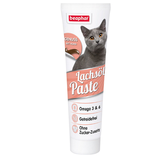 beaphar-tahna kissoille - lohiöljy (100 g)