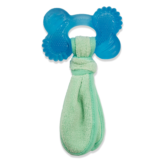 Nylabone Chill 'n Chew Puppy Teething -lelu hampaita vaihtaville koiranpennuille, viilentävä - P 20 x L 10 x K 1,5 cm