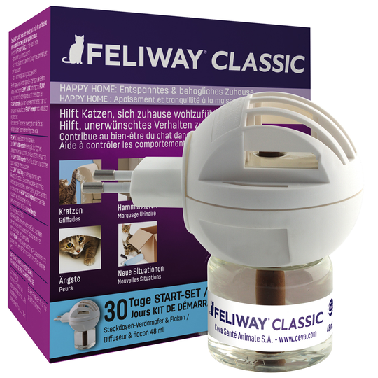 Feliway Classic -feromonihaihdutin tai -suihke - Feliway-pakkaus: sis. haihdutin ja 48 ml pullo