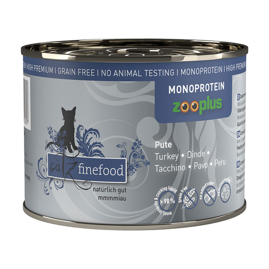 catz finefood Monoprotein zooplus 6 x 200 g - kalkkuna