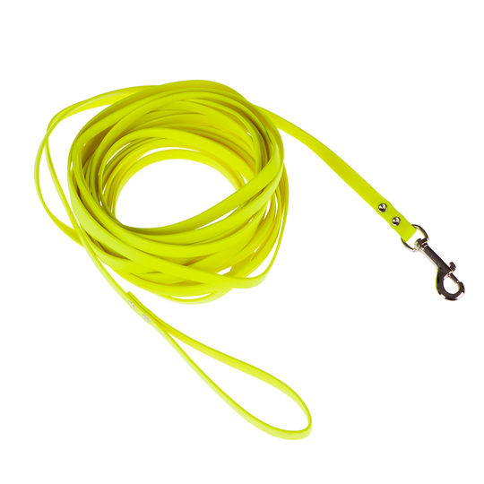 Heim Biothane® -koulutusliina, neonkeltainen - hihnan pituus 10 m, leveys 13 mm