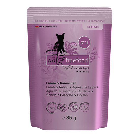 catz finefood Pouch 8 x 85 g - lammas & kani
