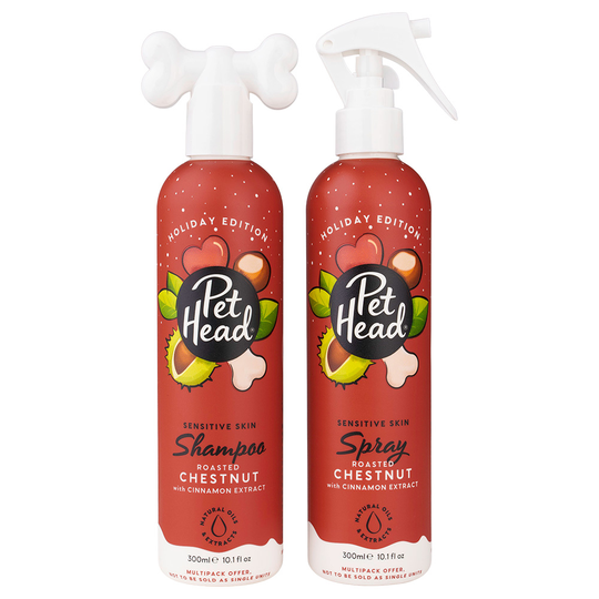 Pet Head Festive Roasted Chestnut Shampoo & Spray - 2 x 300 ml