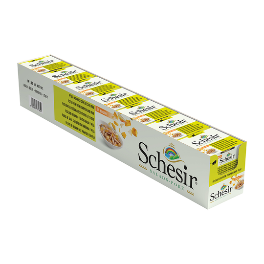 Schesir Salads Poké in Sauce 6 x 85 g - merikala ja kurpitsa & päärynä
