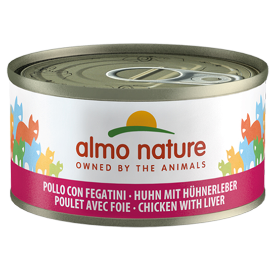 Almo Nature Legend kissanruoka 24 x 70 : 20 + 4 kaupan päälle! - kana & maksa