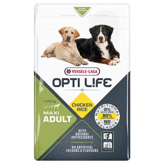12,5 kg Opti Life Adult -koiranruoka erikoishintaan! - Adult Maxi