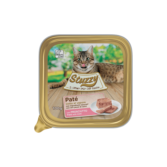 Mister Stuzzy Cat -säästöpakkaus 24 x 100 g - kinkku