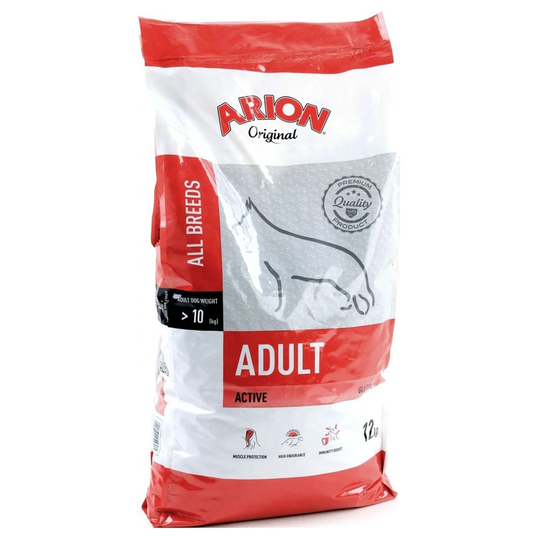 Arion Original Adult All Breeds Active Chicken & Rice - säästöpakkaus: 2 x 12 kg