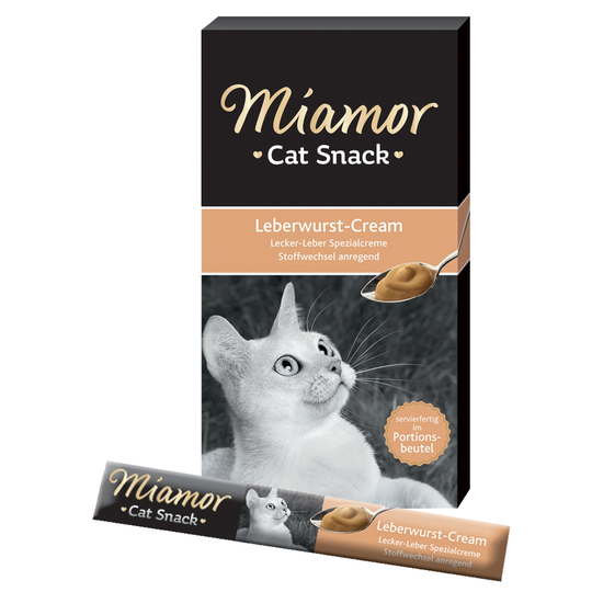 Miamor Cat Snack Cream -kokeilupaketti 18 x 15 g - Malt, Multi-Vitamin & maksamakkara