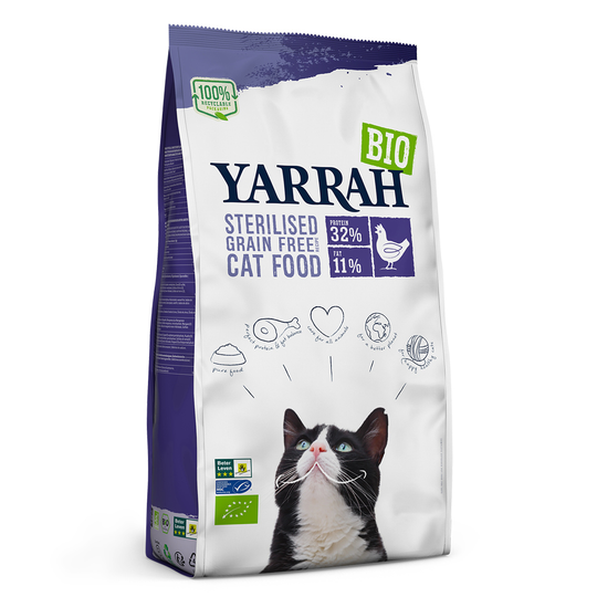 Yarrah Bio Sterilised -kissanruoka viljaton - 700 g