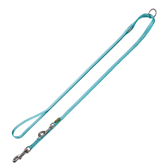 HUNTER Tripoli -talutushihna, säädettävä, vaaleansininen - pituus 200 cm, leveys 10 mm