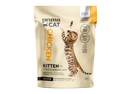 PrimaCat kuivaruoka kanaa pennuille ja emoille 1,4 kg