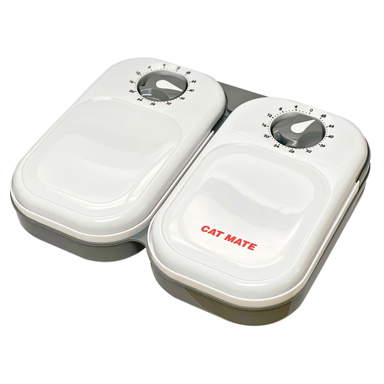 Cat Mate C200 kahden aterian ruokinta-automaatti - ruoka-automaatti 2 x 400 ml