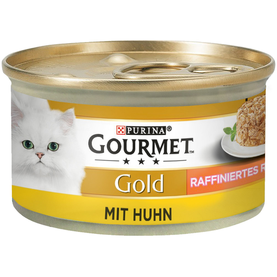 24 + 12 kaupan päälle! 36 x 85 g Gourmet Gold -kissanruokaa - Ragout - kana