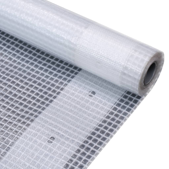 vidaXL Leno suojapeite 260 g/m² 4x15 m valkoinen