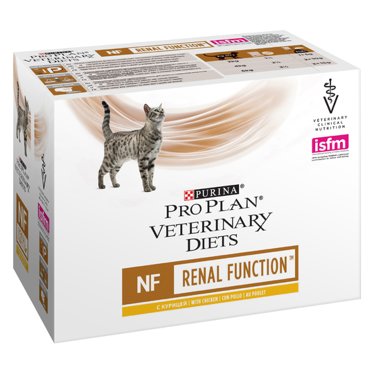 Purina Pro Plan Veterinary Diets Feline NF ST/OX - Renal Function, kana - 10 x 85 g