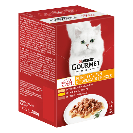 Gourmet Mon Petit -sekoitus 12 x 50 g - ankka, kana & kalkkuna