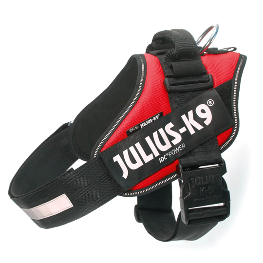 JULIUS-K9 IDC® Power -koiranvaljaat, punainen - rinnanympärys 63 - 85 cm (1-koko)