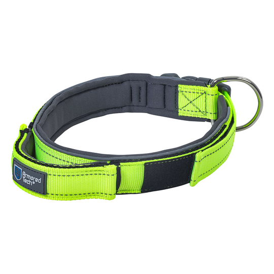 ArmoredTech Dog Control -kaulapanta, neonvihreä - koko XL: kaulan ympärys 51-60 cm, leveys 35 mm