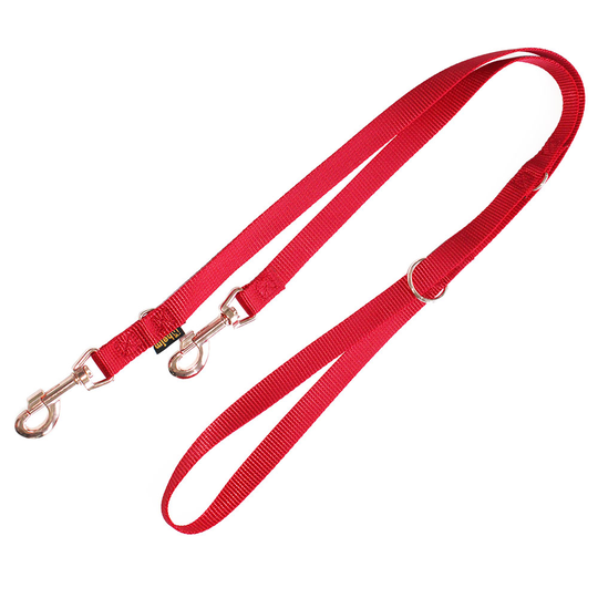 Heim soljellinen Rosé-talutushihna, punainen - 200 cm pitkä, L 20 mm