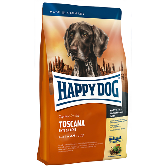 4 kg Happy Dog Supreme -koiranruokaa erikoishintaan! - Sensible Toscana