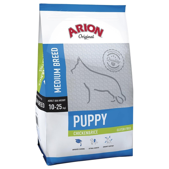 Arion Original Puppy Medium Breed Chicken & Rice - säästöpakkaus: 2 x 12 kg