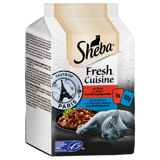 Sheba Fresh Cuisine Taste of Paris (MSC) 6 x 50 g - nauta & vaalea kala